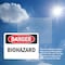 Signmission Biohazard Danger Sign, Plastic, 10in W x 7in L, 2PK OS-2PACK-DS-P-710-L-2411 - alternate 4